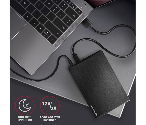 Axagon EE35-XA3, USB 5Gbps - SATA, 3.5" metalowy ALINE box - 1353415 - zdjęcie 2